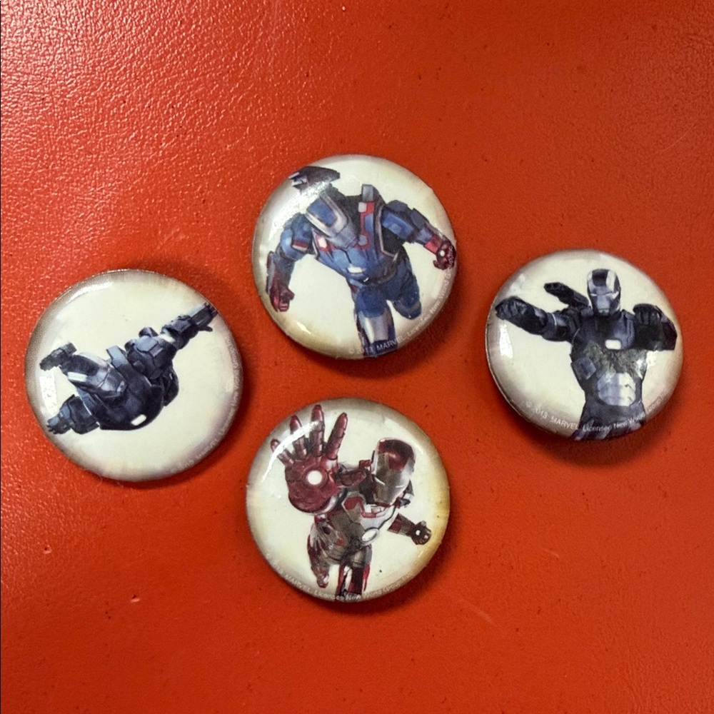 2013 Marvel Iron Man Themed Button Set
